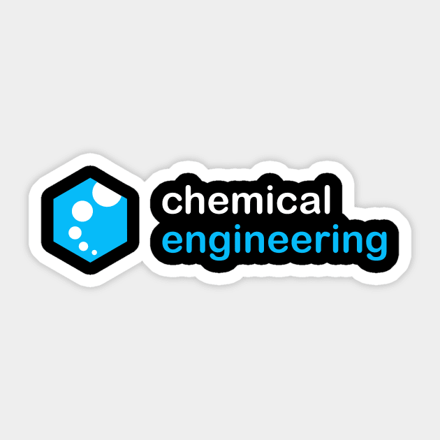 chemical engineering with a logo t-shirt Sticker by PrisDesign99